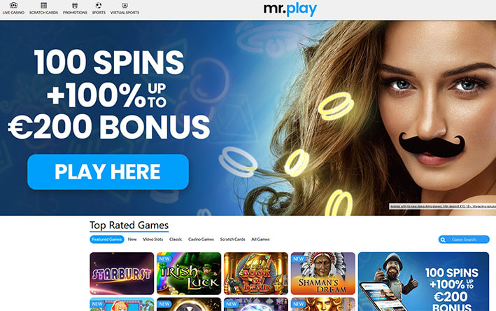 Mr. Play casino screenshot