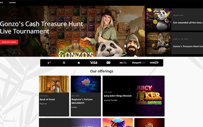 Royal Panda Casino Canada screenshot